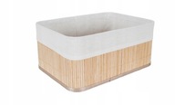 BAMBUSOVÝ KÚPEĽŇOVÝ KOŠÍK S MATERIÁLOM BAMBUSOVÝ KÚPEĽŇOVÝ KOŠÍK S MATERIÁLOM
