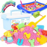Kinetický piesok SANDBOX sada kinetického piesku XL FORMY pre deti 3kg Kinetický piesok SANDBOX sada kinetického piesku XL FORMY pre deti 3kg