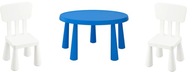 Stôl IKEA MAMMUT + 2 detské stoličky