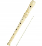 DREVENÁ školská zobcová flauta, lakovaná
