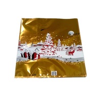 Vianočná fóliová taška 50x55cm Zlatá 1 ks.