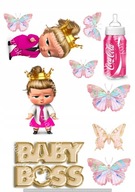 CUKROVÁ PLNKA do torty BABY BOSS girl CUKROVÁ PLNKA do torty BABY BOSS girl