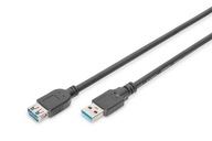 Predlžovací kábel USB 3.1 Gen.1 SuperSpeed ​​​​5 Gbps USB Typ A/USB A M/F čierny