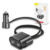 BASEUS RÝCHLA NABÍJAČKA DO AUTOMOBILKU 2x USB SPLITTER 2x ZAPAĽOVAČ CIGARET BASEUS RÝCHLA NABÍJAČKA DO AUTOMOBILKU 2x USB SPLITTER 2x ZAPAĽOVAČ CIGARET