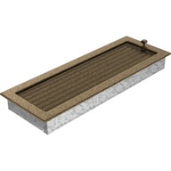 KRBOVÁ VETRANÁ MRIEŽKA 17x49cm ČIERNOZLATÝ RÁM NA MONTÁŽ ŽALÚZIÍ KRBOVÁ VETRANÁ MRIEŽKA 17x49cm ČIERNOZLATÝ RÁM NA MONTÁŽ ŽALÚZIÍ