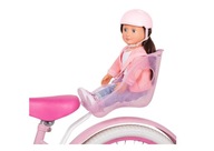 Sedačka na prilbu pre bábiku na detskom bicykli OG