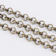 Železná reťazec ROLO ROUND CIVILNÁ KRAJINA Neočakávaná staroveká bronz, 4x1 mm, 5 m Železná reťazec ROLO ROUND CIVILNÁ KRAJINA Neočakávaná staroveká bronz, 4x1 mm, 5 m