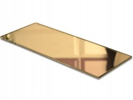 Zlaté akrylové plexi zrkadlo, vyrezané na mieru