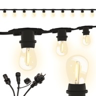 OSVETLENIE ZÁHRADNEJ garniže 10M +10 LED E27 ŽIAROVKY OSVETLENIE ZÁHRADNEJ garniže 10M +10 LED E27 ŽIAROVKY