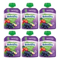 Bobovita Čučoriedková a jablková pena s banánom 6 x 80 g Bobovita Čučoriedková a jablková pena s banánom 6 x 80 g