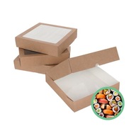 Eko sushi box s okienkom 20x20 cm BAL PERNÍKOV 25 ks. Eko sushi box s okienkom 20x20 cm BAL PERNÍKOV 25 ks.