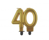 SVIEČKA NA 40. NARODENINY ČÍSLO "40" SVIEČKA NA 40. NARODENINY ČÍSLO "40"