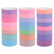 Jednofarebné Washi pásky Colorful Jednofarebné Washi pásky Colorful