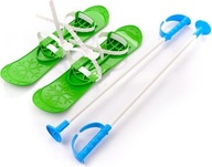 Detské plastové lyže s palicami na učenie 40cm