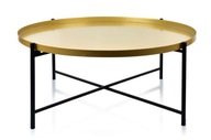 LUCAS BLACK&GOLD konferenčný stolík 76,5xv32cm