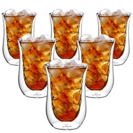TEPELNÉ POHÁRE DVOJSKLÁ 250 ML NA KÁVU ČAJ LATTE 6 KS SADA TEPELNÉ POHÁRE DVOJSKLÁ 250 ML NA KÁVU ČAJ LATTE 6 KS SADA