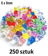 Akrylové kryštály a ozdobné kamene 6x9mm | 250 kusov Akrylové kryštály a ozdobné kamene 6x9mm | 250 kusov