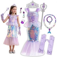 OUTFIT MORSKEJ VÍLY ARIEL MALÉ MORSKÉ VÍLY KARNEVALOVÝ PLES KOSTÝM 116 122 OUTFIT MORSKEJ VÍLY ARIEL MALÉ MORSKÉ VÍLY KARNEVALOVÝ PLES KOSTÝM 116 122