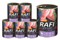 RAFI mokré krmivo pre psov s králikom 6x400g BEZ OBILOV Dolina Noteci RAFI mokré krmivo pre psov s králikom 6x400g BEZ OBILOV Dolina Noteci