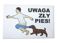 HLINÍKOVÝ nápis Pozor Bad Dog Jazvečíky HLINÍKOVÝ nápis Pozor Bad Dog Jazvečíky
