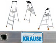 Hliníkový rebrík Krause Solido 3 stupne + plošina