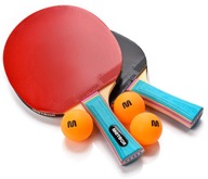 Sada 2 rakiet + 3 loptičiek na stolný tenis Sada 2 rakiet + 3 loptičiek na stolný tenis