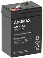 Batéria AGM ACUMAX série AM 6V 4,5Ah
