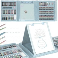 UMELECKÝ SET NA MAĽOVANIE V KUFRI 208 ELEMENTS CENCILY PASTELY PASTELY MARK. UMELECKÝ SET NA MAĽOVANIE V KUFRI 208 ELEMENTS CENCILY PASTELY PASTELY MARK.