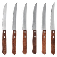 Príbory, nože, drevený nôž na pizzu, 6 kusov