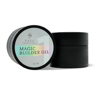 SAGA Professional Magic Builder Gel 1, 15 ml mliečny s holo vločkami SAGA Professional Magic Builder Gel 1, 15 ml mliečny s holo vločkami
