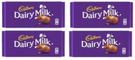 4x 180g CADBURY mliečna čokoláda 4x 180g CADBURY mliečna čokoláda