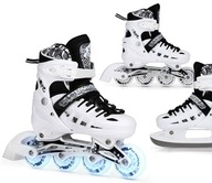 INLINE KORČULE 4 V 1 DÁMSKE KORČULE PRE DETI, NASTAVITEĽNÉ HOKEJOVÉ LED NILS INLINE KORČULE 4 V 1 DÁMSKE KORČULE PRE DETI, NASTAVITEĽNÉ HOKEJOVÉ LED NILS