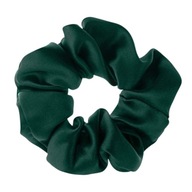 ALMANIA silk scrunchie - fľaškovo zelená ALMANIA silk scrunchie - fľaškovo zelená