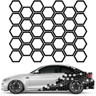 NÁLEPKA na auto HONEYCOMB HEXAGON 32 ks 8x9 NÁLEPKA na auto HONEYCOMB HEXAGON 32 ks 8x9