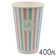 Papierové poháre na nápoje PASTEL 400 ml - 50 ks. Papierové poháre na nápoje PASTEL 400 ml - 50 ks.
