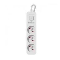 Napájacia lišta Defender SFS 131, 1,5 m, 3 zásuvky, biela Napájacia lišta Defender SFS 131, 1,5 m, 3 zásuvky, biela