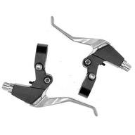Brzdové páčky V-brake, hliník, čierne rukoväte Brzdové páčky V-brake, hliník, čierne rukoväte