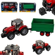 TRAKTOR MASSEY FERGUSON 7624 + DVOJNÁPRAVOVÝ PRÍves TRAKTOR MASSEY FERGUSON 7624 + DVOJNÁPRAVOVÝ PRÍves