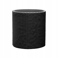 KETER CYLINDER RATTAN MALÝ KVETINÁČ 28 ANTRACIT. KETER CYLINDER RATTAN MALÝ KVETINÁČ 28 ANTRACIT.