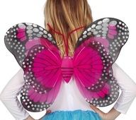 Čierne a ružové motýlie krídla Monarch