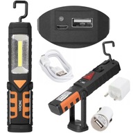 Nabíjacia LED baterka 3v1 háčik + magnet + USB Nabíjacia LED baterka 3v1 háčik + magnet + USB
