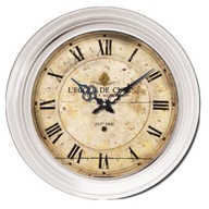 Nástenné hodiny 32cm kov+akryl SILENT RETRO vintage