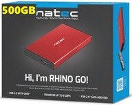 PRENOSNÝ DISK natec-GO 500GB 2.5 USB 3.0 ČERVENÝ PRENOSNÝ DISK natec-GO 500GB 2.5 USB 3.0 ČERVENÝ