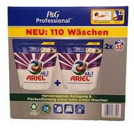Ariel Professional kapsule 3v1 na pranie farebných tkanín, farba, 110 ks