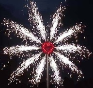 OBROVSKÉ PYROTECHNICKÉ SRDCE NA SVADOBNÚ FONTÁNU