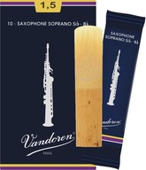 Bb 1,5 soprán saxofónové jazýčky Vandoren Classic