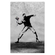 Plagáty 62x93 Banksy Flower Thrower Plagáty 62x93 Banksy Flower Thrower