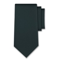 Grafitová pánska kravata, hladká, hladká, jednofarebná