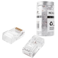 Sieťová zástrčka RJ45 konektor kat. 6 UTP NC-RJ456UT-11 100ks CAT6 Sieťová zástrčka RJ45 konektor kat. 6 UTP NC-RJ456UT-11 100ks CAT6