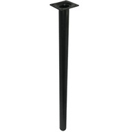 Okrúhla čierna oceľová nábytková noha 30x700mm Okrúhla čierna oceľová nábytková noha 30x700mm